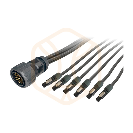20m, Break IN 6 ways, Speaker cable fan-out for large sound systems