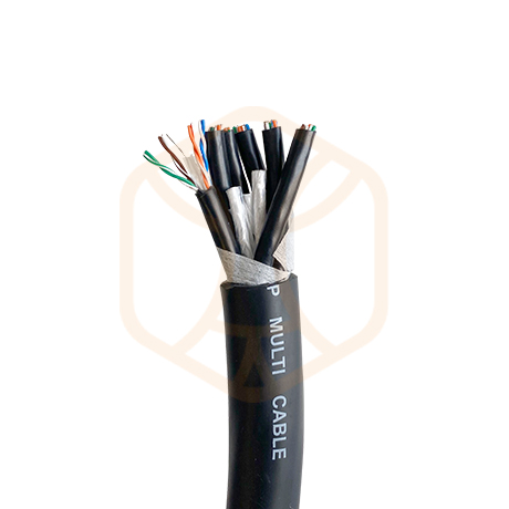 Multipair 6 x Cat.6; PVC Ø 22,30 mm; black