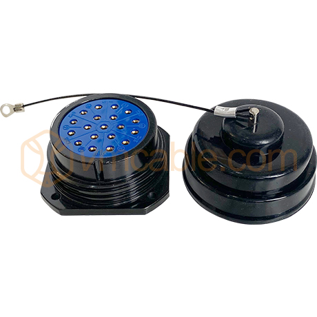 VM-SOCA19-FP, Round LK 19-pole, compatible with Socapex, 19-pol panel socket