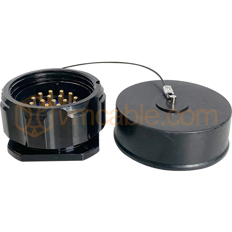 VM-SOCA19-MP, Round LK 19-pole, compatible with Socapex, 19-pol panel socket