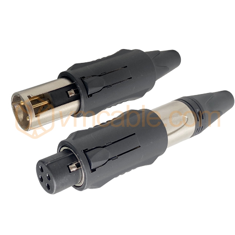 VM-NC3FM-C, 3 pole unisex XLR cable connector