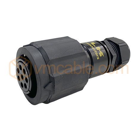 LK connectors LKI08FVP, CA-COM comp, Cable connector, Rund-LK, metal