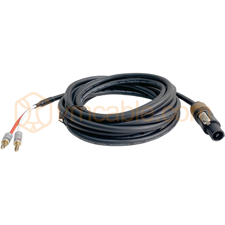 VM-2NL2BM-6, Speaker Cable HighEnd 2x 1.5mm², Neutrik NL2FXX-W-S to 2x Banana connector