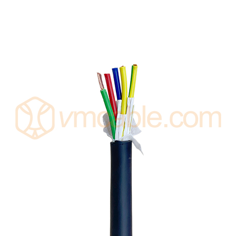 VM-H560RN, Rubber Sleeve Cable, 6 x 6,0 mm²; rubber, Ø 19.80 mm; black