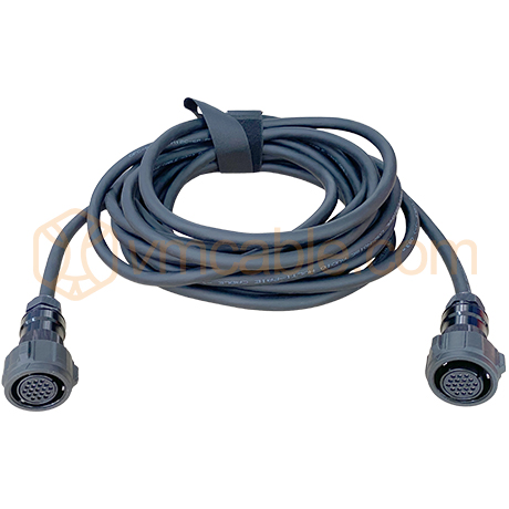 VM-19DOM2, Multicore cable with round VM-LK connector-> round VM-LK connector; seperate grounding
