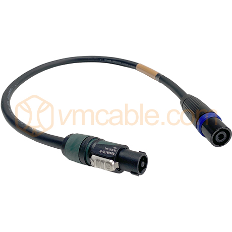VM-4NL4T440-0.6, 4 mm² 4 core Highly Flexible Speaker Cable, Neutrik NLT4 MXX-BAG | Neutrik NL4FXX-W-L