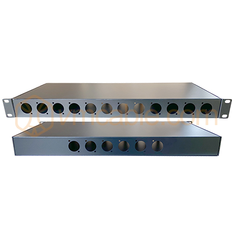 Custom SYSPAN-P1N12U6, DIY 1U blank panel 19 inch, 1 HE, Front 12 CH, Rear 6 CH