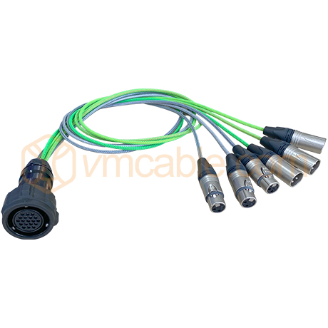 VM-DOMM/F-1.5, Multicore cable with round VM-LK connector -> Splice
