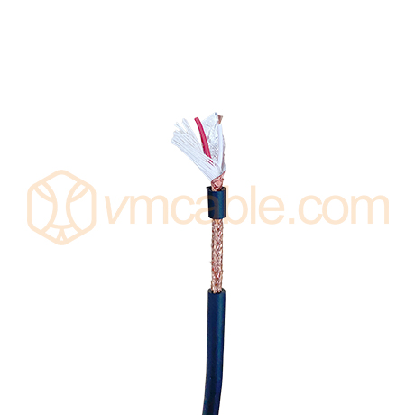 VM-L2B3-128, 2 core 0.3 mm² 128 weaving, 2 conductors and 1 drain wire