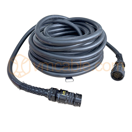 LKA30 F/M, 24 core 4mm speaker cable MC24 Multicore, with round LK connectors, Tourlock 25 pole / Tourlock 25 pole