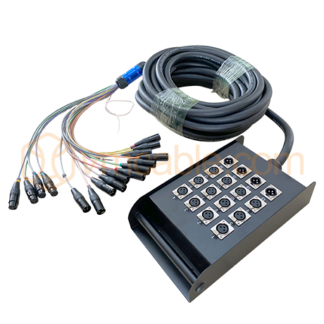 Custom VM-STA12/4-10/ Iron Stage Box, 16 channels, Stage Box Multicore Cable with XLR -> XLR
