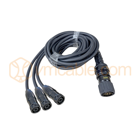 LKA25-3NL8M-5, Speaker cable fan-out for large sound systems | LK Connectors Tourlock / Neutirk NLT8 Speakon