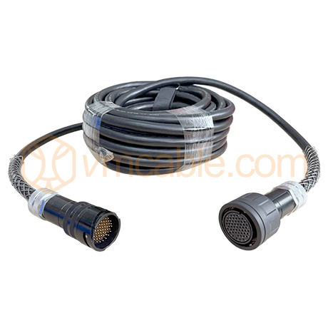 VM-54DOM10, Multicore cable with round VM-LK 54-pole male -> round VM-LK 54-pole female