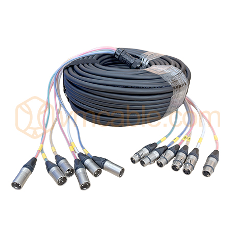 VM-SXX6/6-70-NK, Multicore cable with Neutrik XLR male 3-pol -> Neutrik XLR female 3-pol , 6 channels