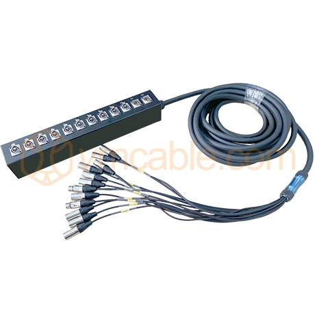 VM-STA10/2-5, 12 channels Stage Box Multicore Cable with XLR Chassis Connectors -> XLR cable Connectors