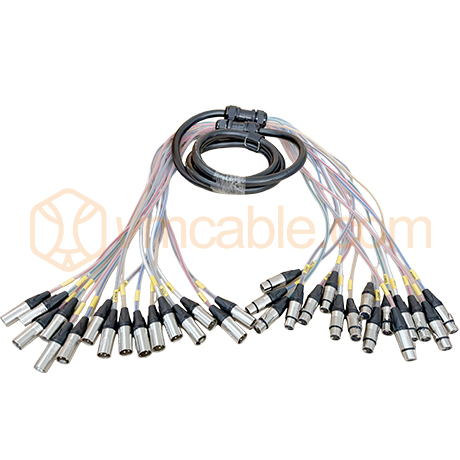 VM-SXX16/16-4, Multicore cable with XLR male 3-pol -> XLR female 3-pol , 16 channels