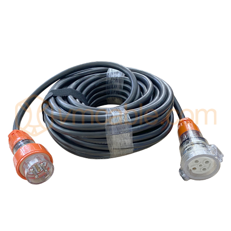 VM-LOK560-10, 32A CEE cable socket, CEE / CEE, Built-in threaded safety lock, power: 5x 6 mm²
